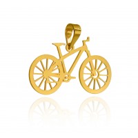 Pingente Em Ouro 18k Bicicleta